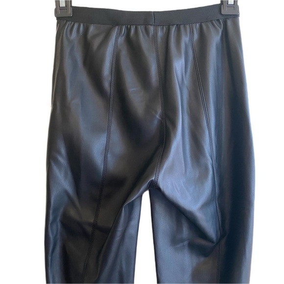 BLANK NYC Night Walks Faux Leather Pull On Black Leggings Size 24 NWT - Picture 6 of 10